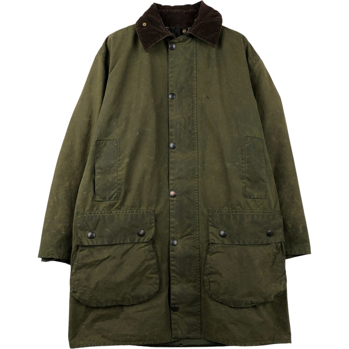 古着 80~90年代 バブアー Barbour BORDER ボーダー 旧3ワラント
