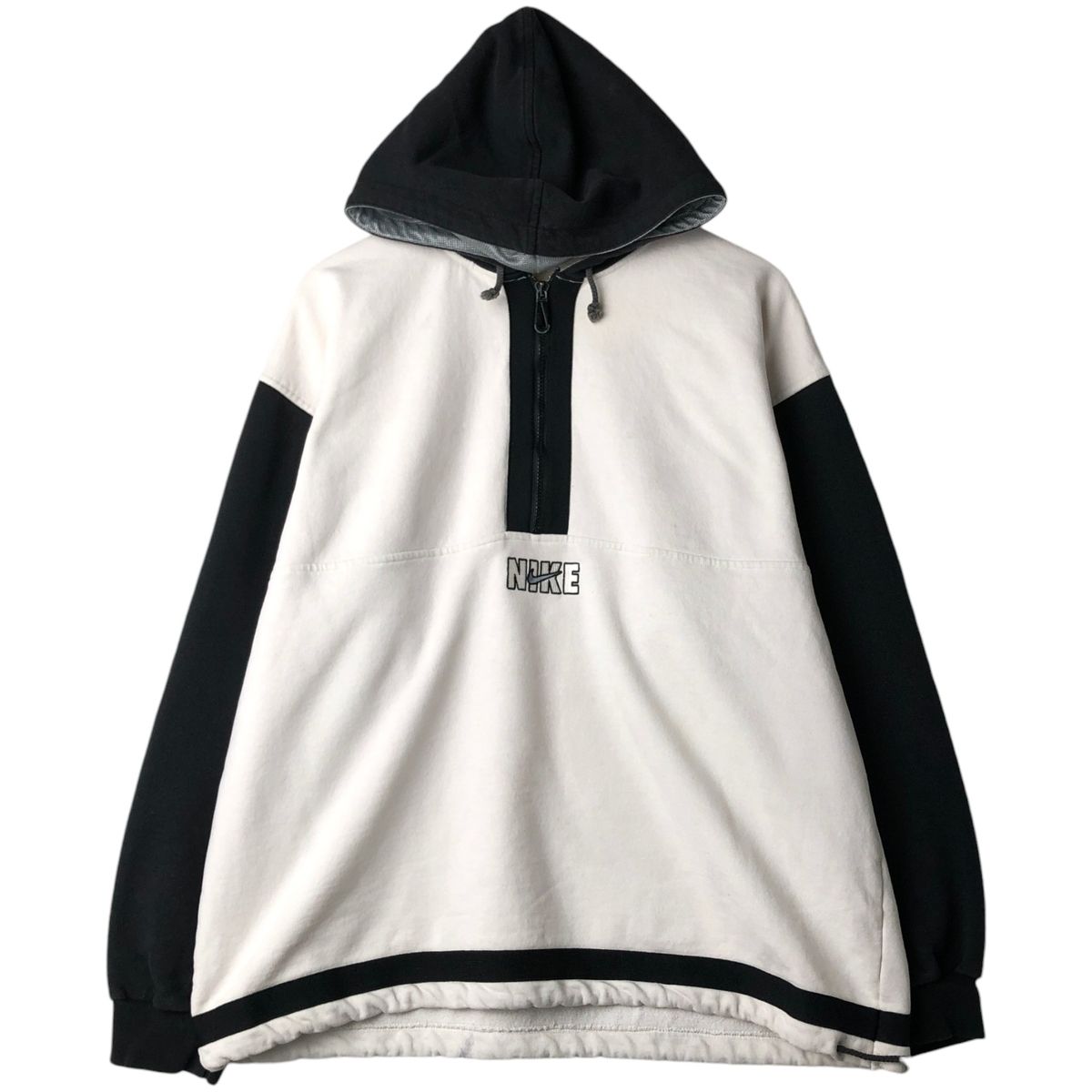 古着 90年代 ナイキ NIKE スウェットハーフジップパーカー メンズL相当 