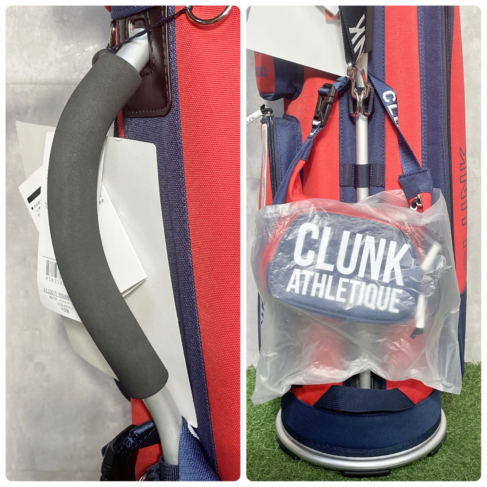 新品】CLUNK クランクゴルフ キャディバッグ ゴルフバッグ レッド