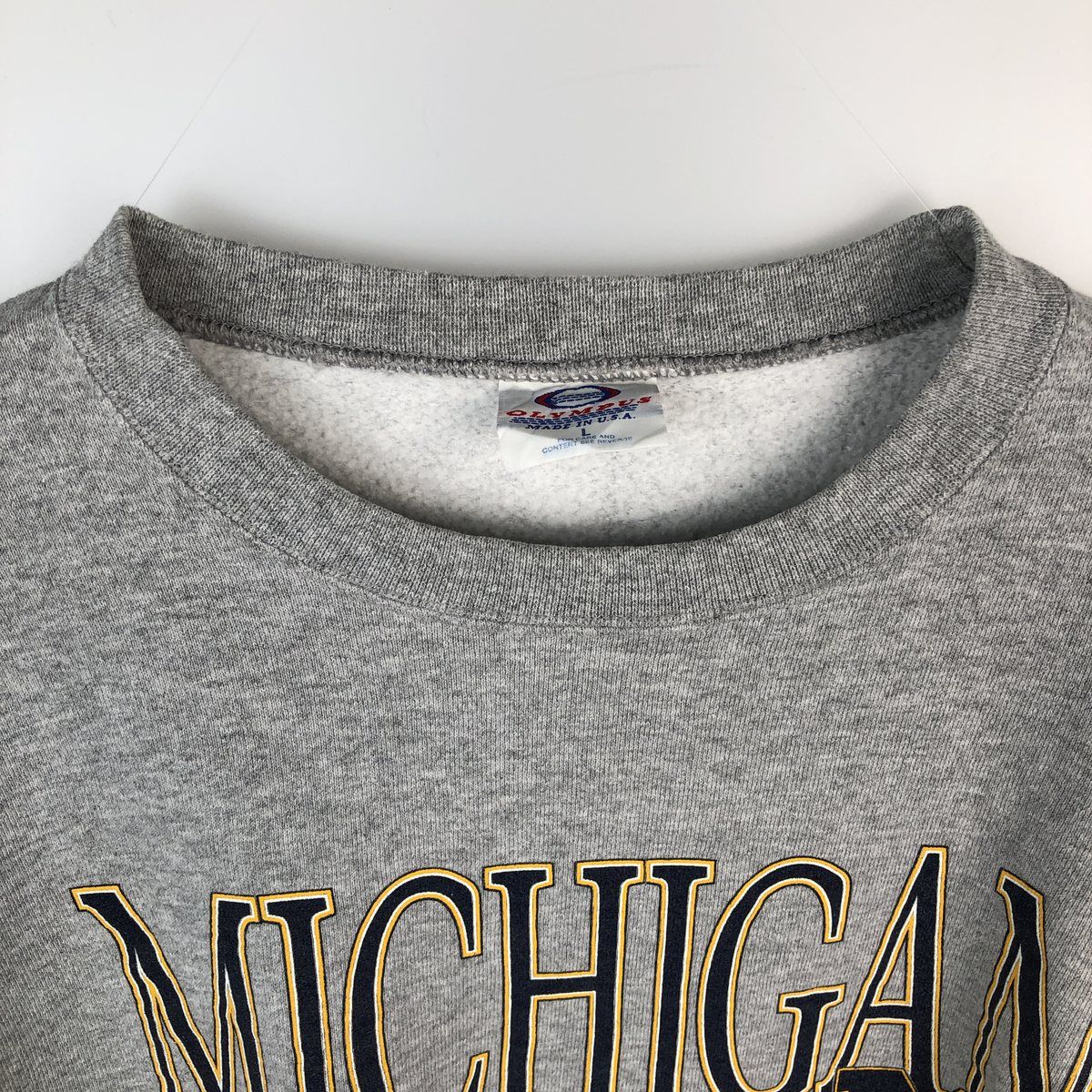 古着 90~00年代 OLYMPUS MICHIGAN ミシガン大学 カレッジスウェットシャツ トレーナー USA製 メンズL相当 ヴィンテージ/eaa624652 古着 90~00年代 OLYMPUS MICHIGAN ミシガン大学 カレッジスウェット