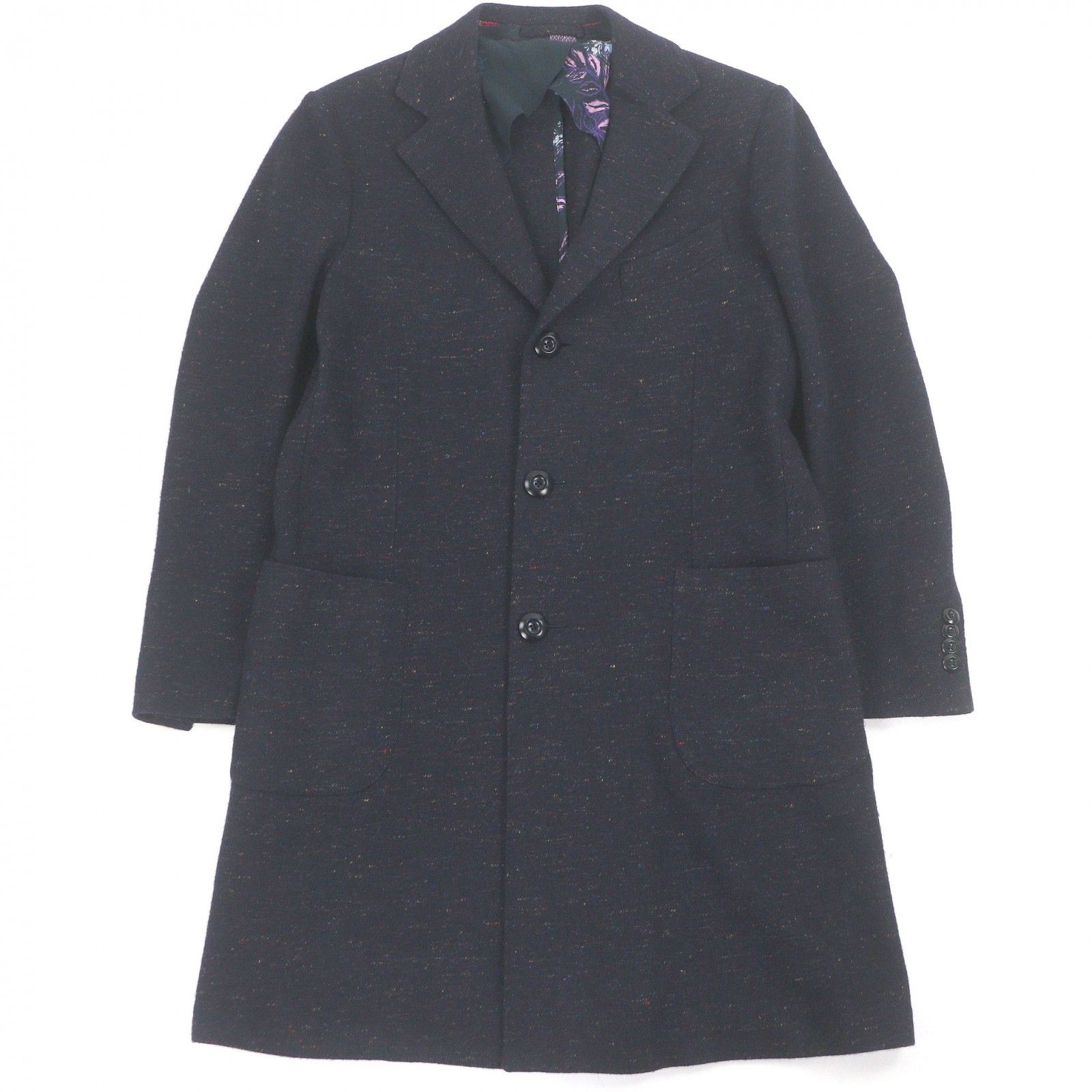 王者の風格/XXL 】◇外観極美品 エトロ ETRO チェスターコート ステン 