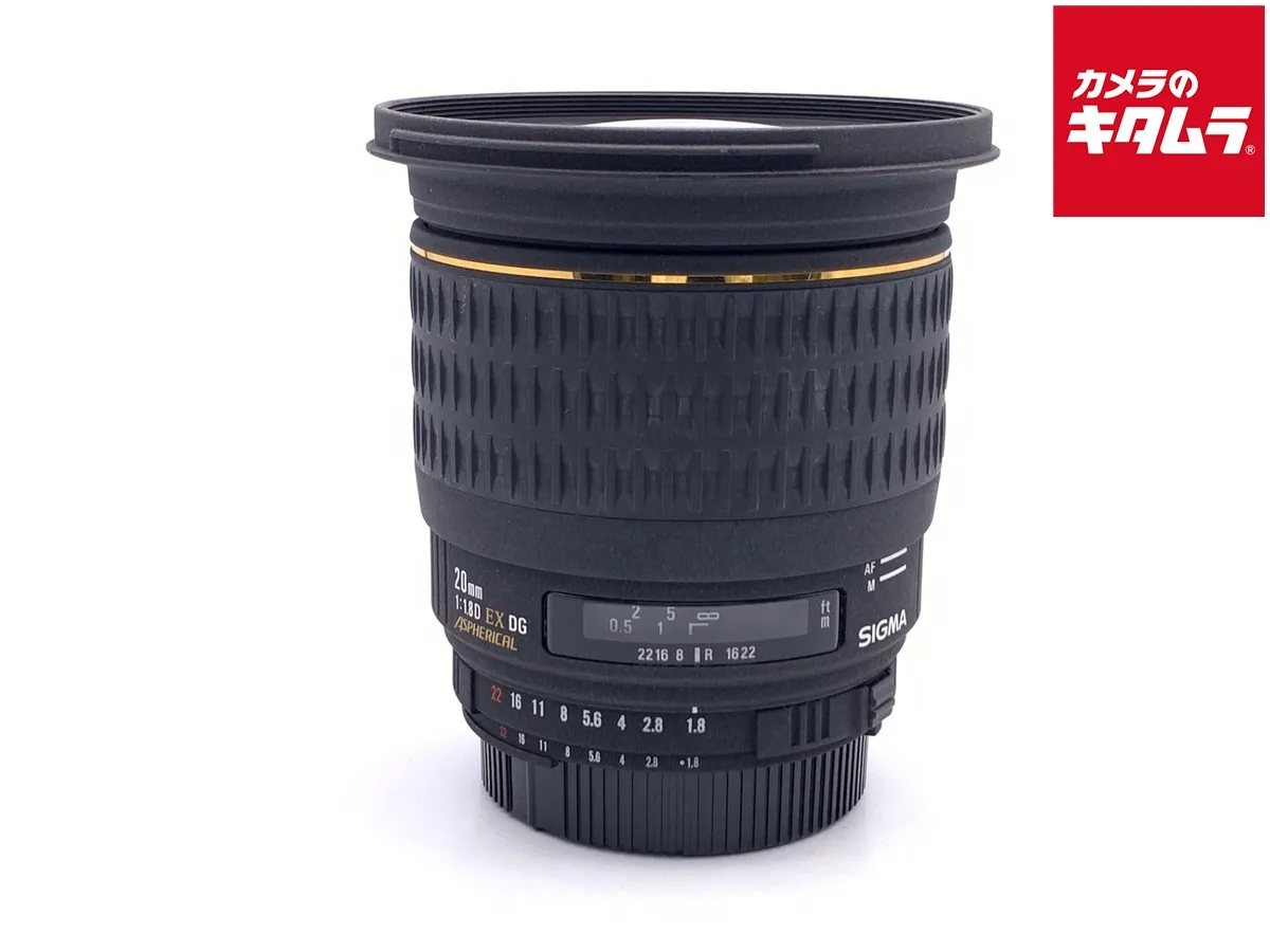 ☆キヤノン AF用 シグマ 20mm F1.8 DG EX 明るい 超広角 単焦点レンズ