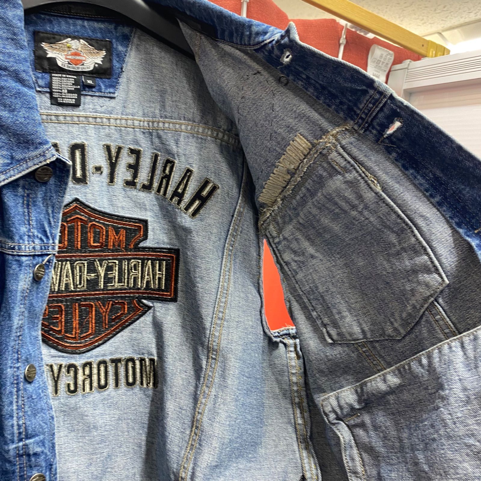 HARLEY DAVIDSON ハーレーダヴィッドソン ベスト デニム Gジャン