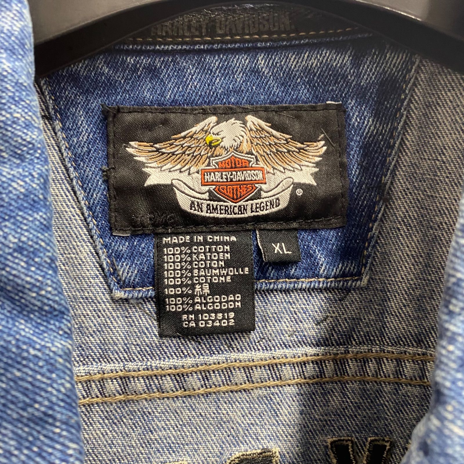 HARLEY DAVIDSON ハーレーダヴィッドソン ベスト デニム Gジャン