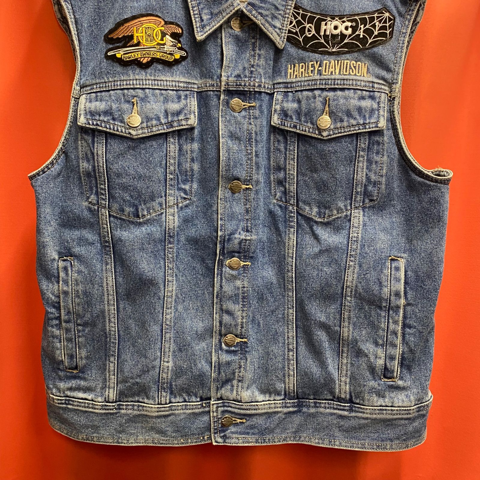 Harley-Davidson デニムベスト　Gジャン HARLEY DAVIDSON ハーレーダヴィッドソン ベスト デニム Gジャン