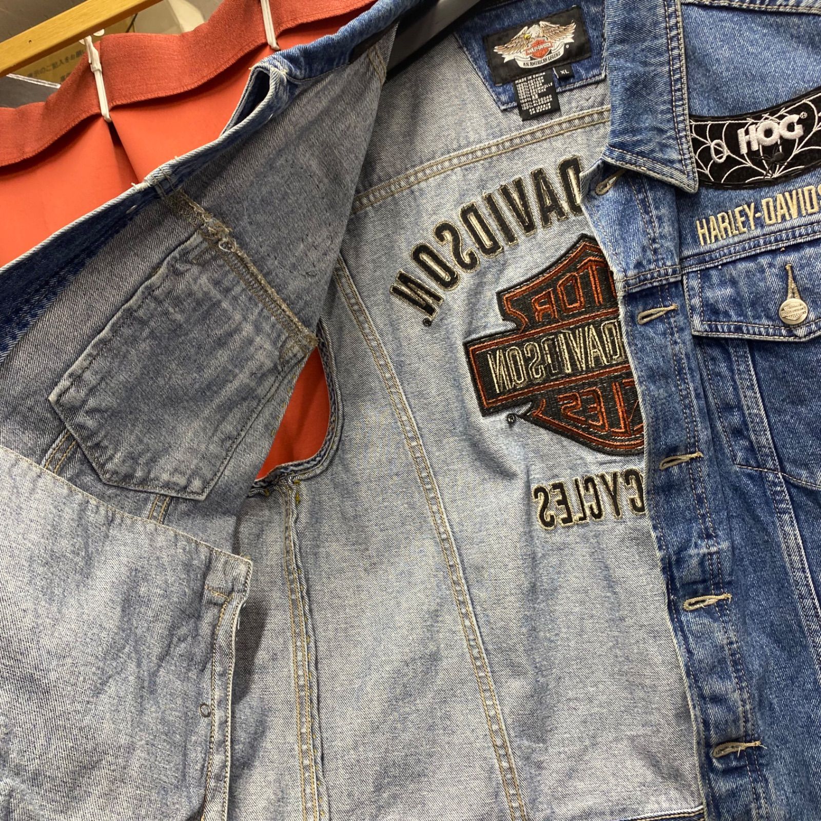 HARLEY DAVIDSON ハーレーダヴィッドソン ベスト デニム Gジャン