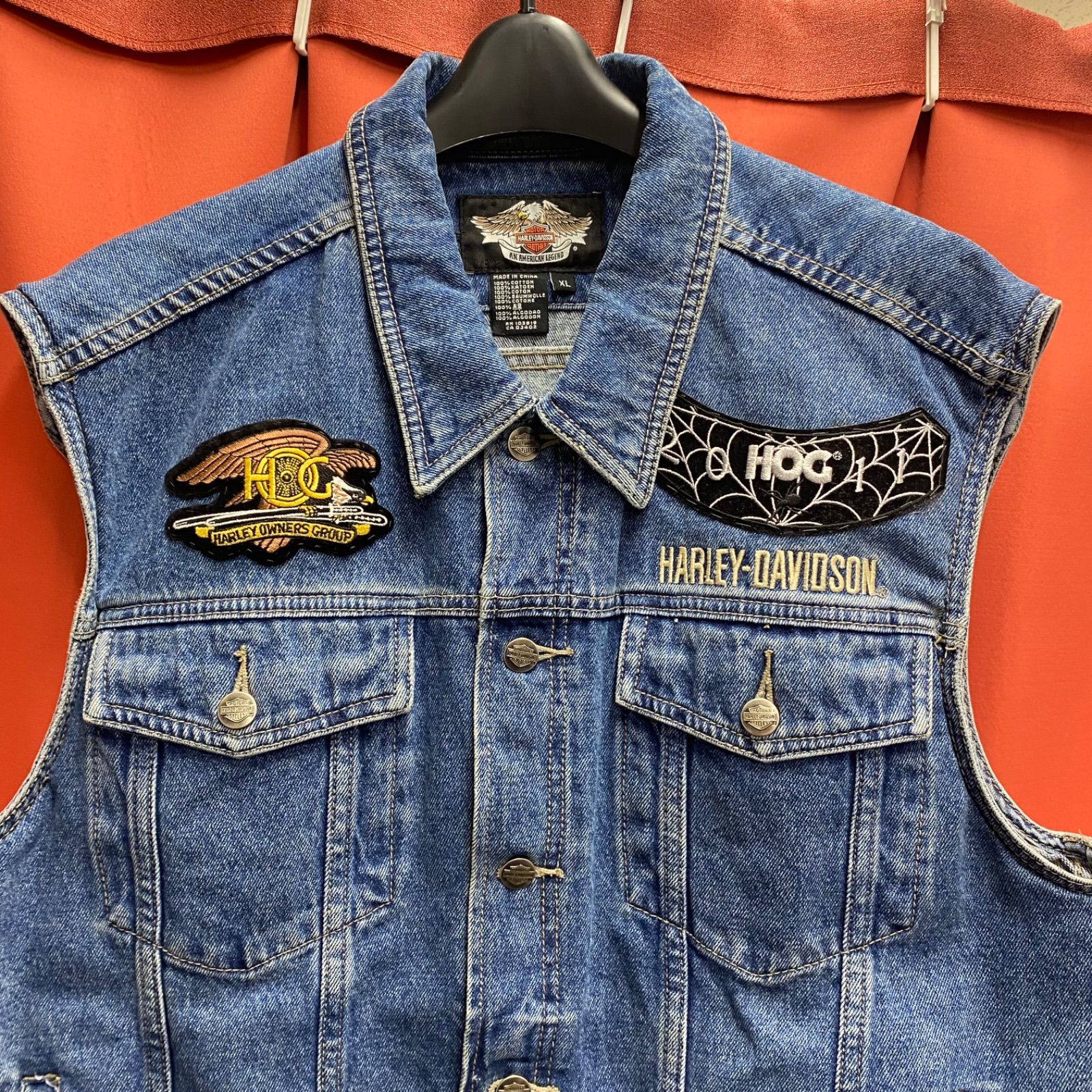 Harley-Davidson デニムベスト　Gジャン HARLEY DAVIDSON ハーレーダヴィッドソン ベスト デニム Gジャン