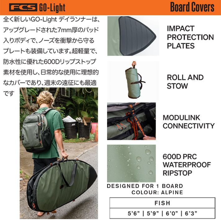 20%OFF】サーフボード ケース FCS エフシーエス ボードケース DAY