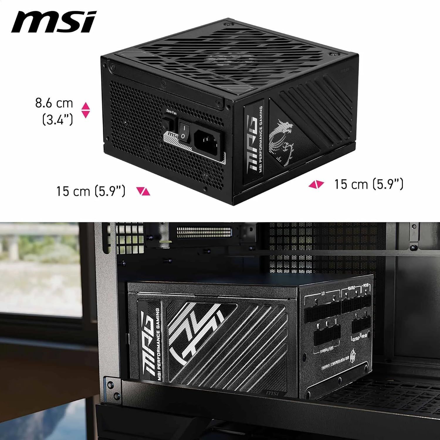 MSI MPG A1250GS PC電源 1250W ATX3.1 PCIe5 GOLD認証 - メルカリ