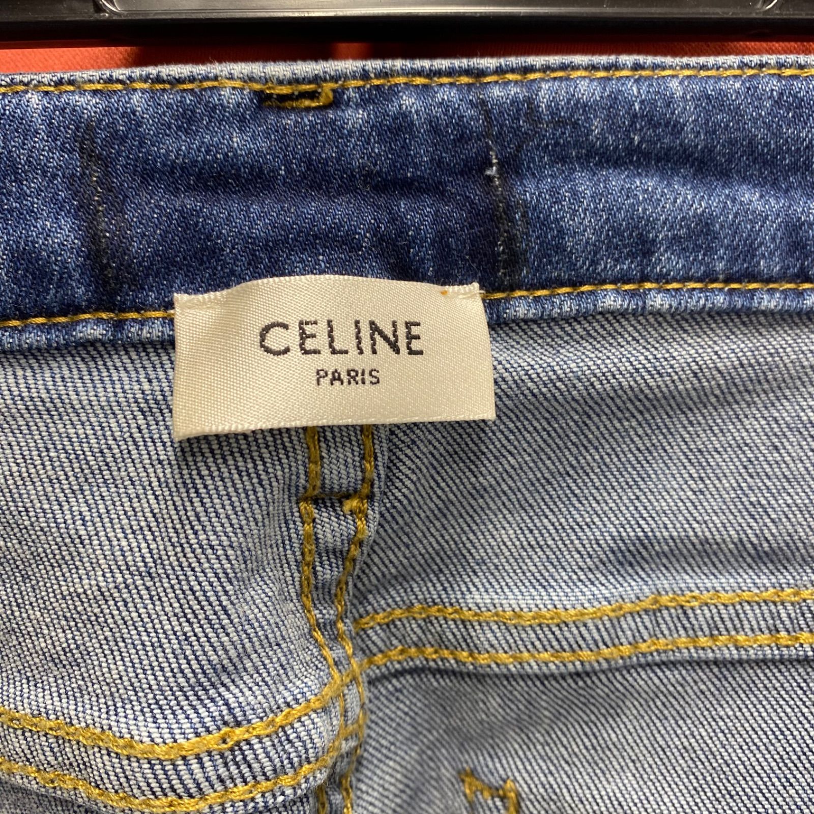 CELINE セリーヌ デニムパンツ ジーパン フレアデニム 前スリット 