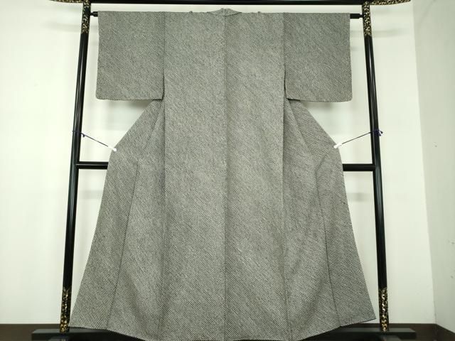 平和屋着物●大変加工の良い総絞り小紋　黒地　正絹　逸品　DABB4903ps 平和屋着物○大変加工の良い総絞り小紋 黒地 正絹 逸品 DABB4903ps