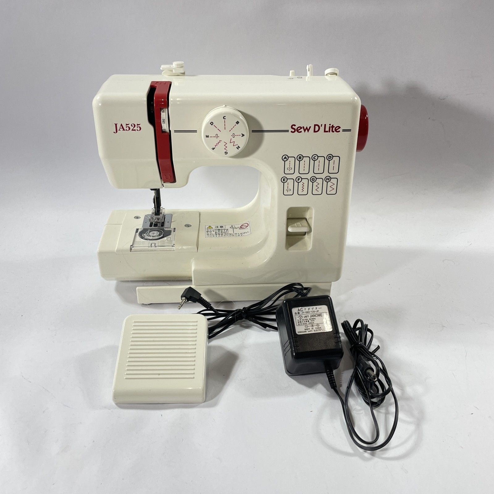 ☆ JANOME ジャノメ ミシン コンパクトミシン Sew D'Lite JA525 電動