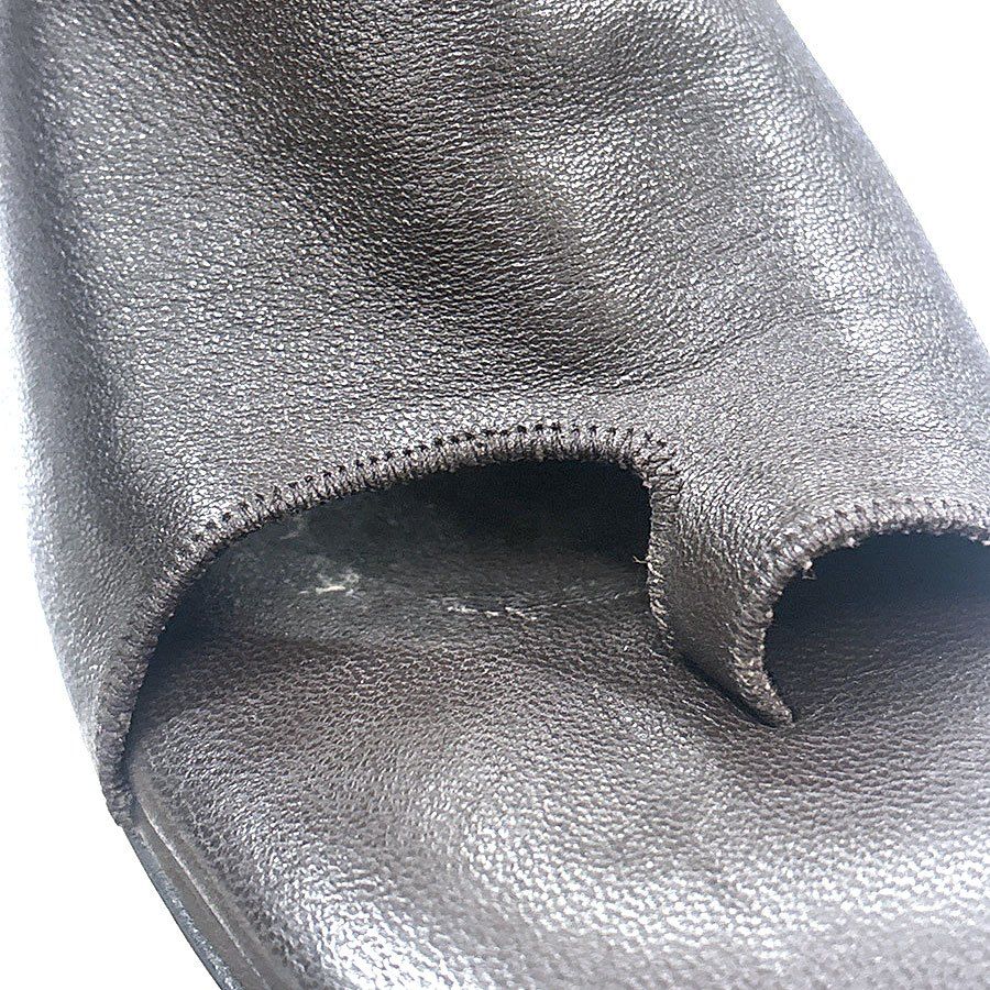 BOTTEGA VENETA ボッテガヴェネタ レザーミュールサンダル ブラウン 34 