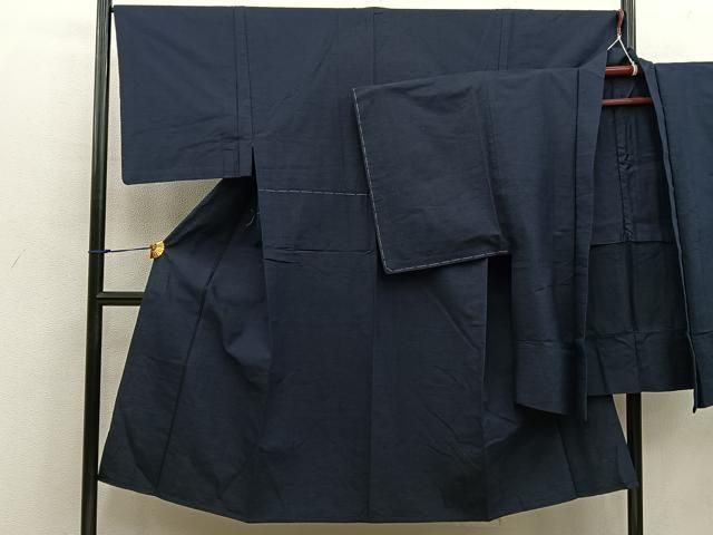 平和屋着物▽男性 訪問着 単衣 飛鶴文 金彩 洗える着物 AAAS1526oa