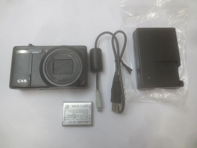 家電 RICOH リコー コンパクトデジタルカメラ CX5 ブラック 動作品 中古品