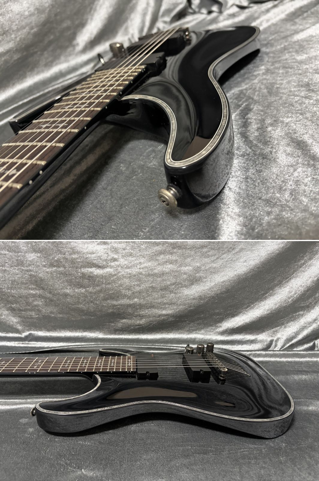質店】中古美品 シェクター 7弦エレキギター AD-C-7-APOC/RG SCHECTER 