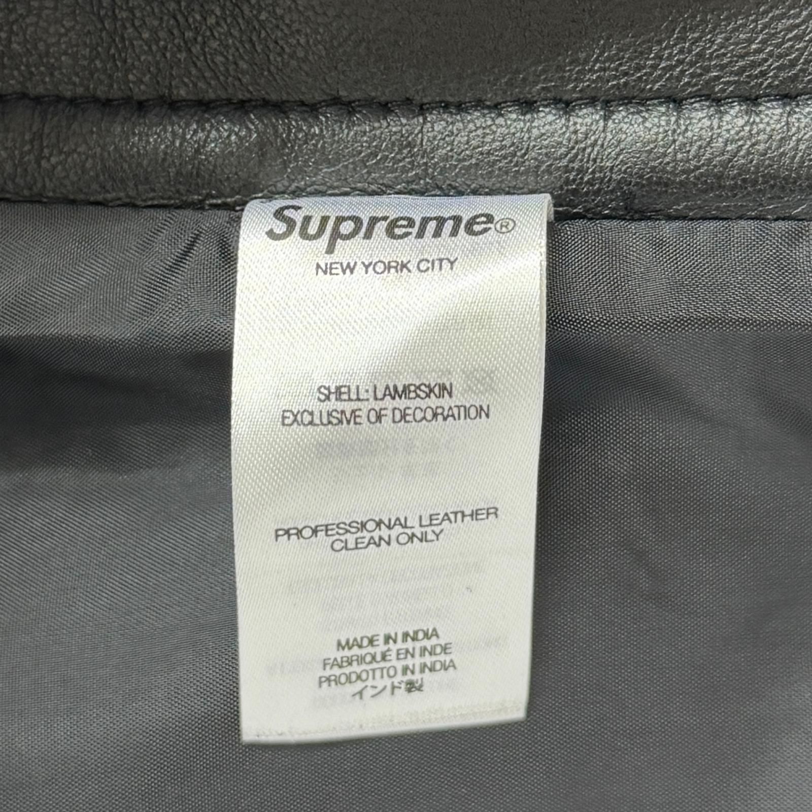 国内正規 Supreme 24AW Leather Baggy 5-Pocket Jean レザーバギー5 