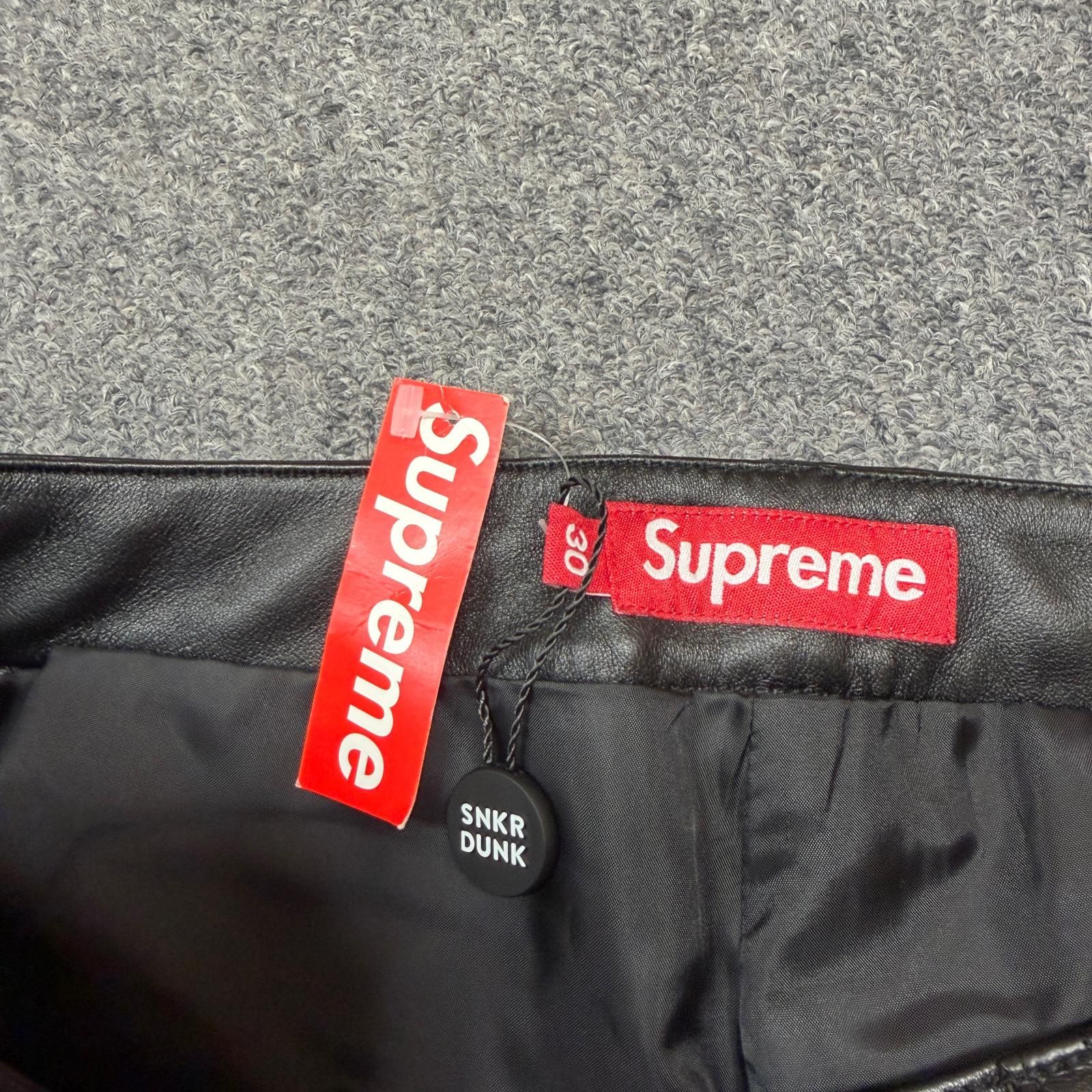 国内正規 Supreme 24AW Leather Baggy 5-Pocket Jean レザーバギー5 