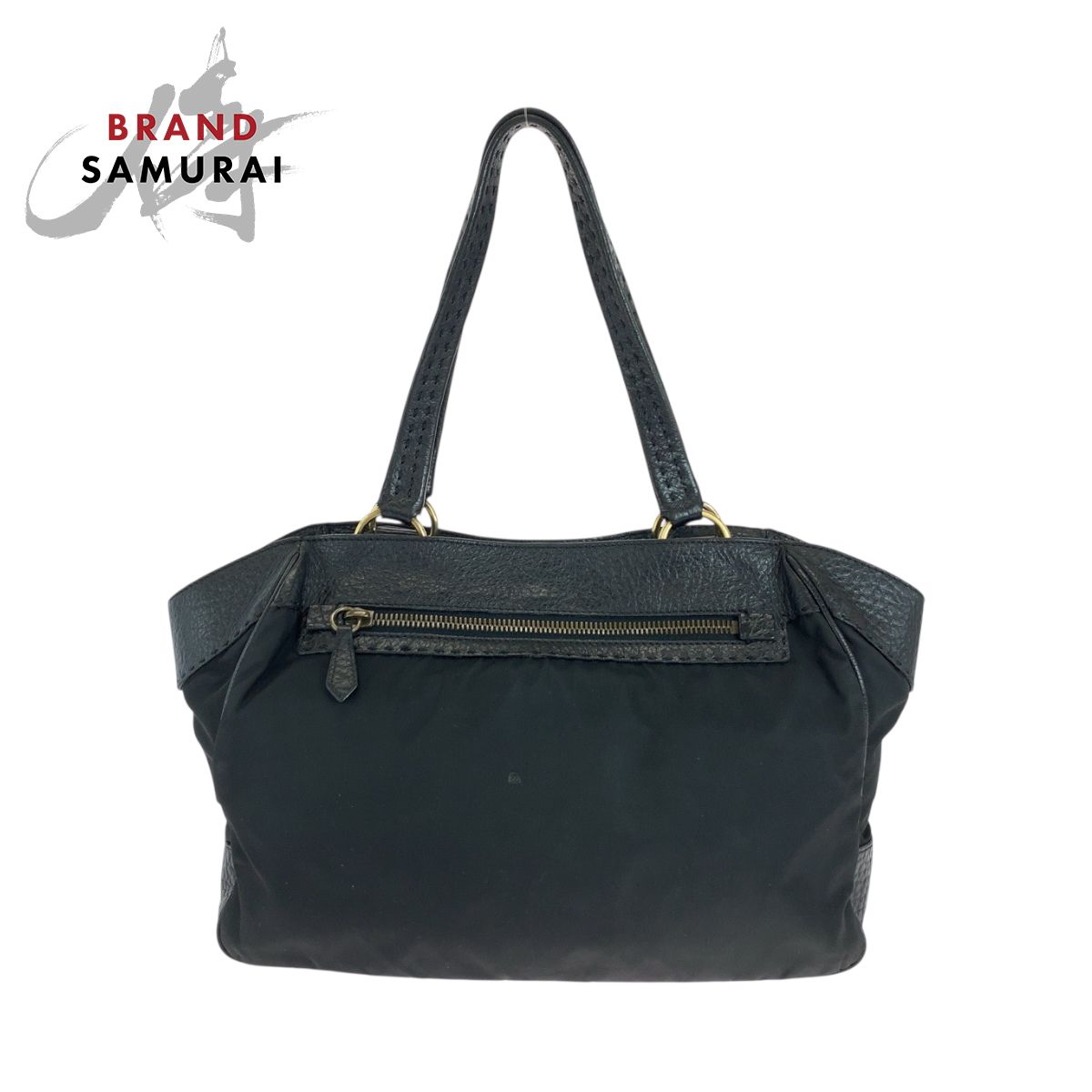 美品 PRADA プラダ ヴィッテロダイノ テスート 三角ロゴプレート