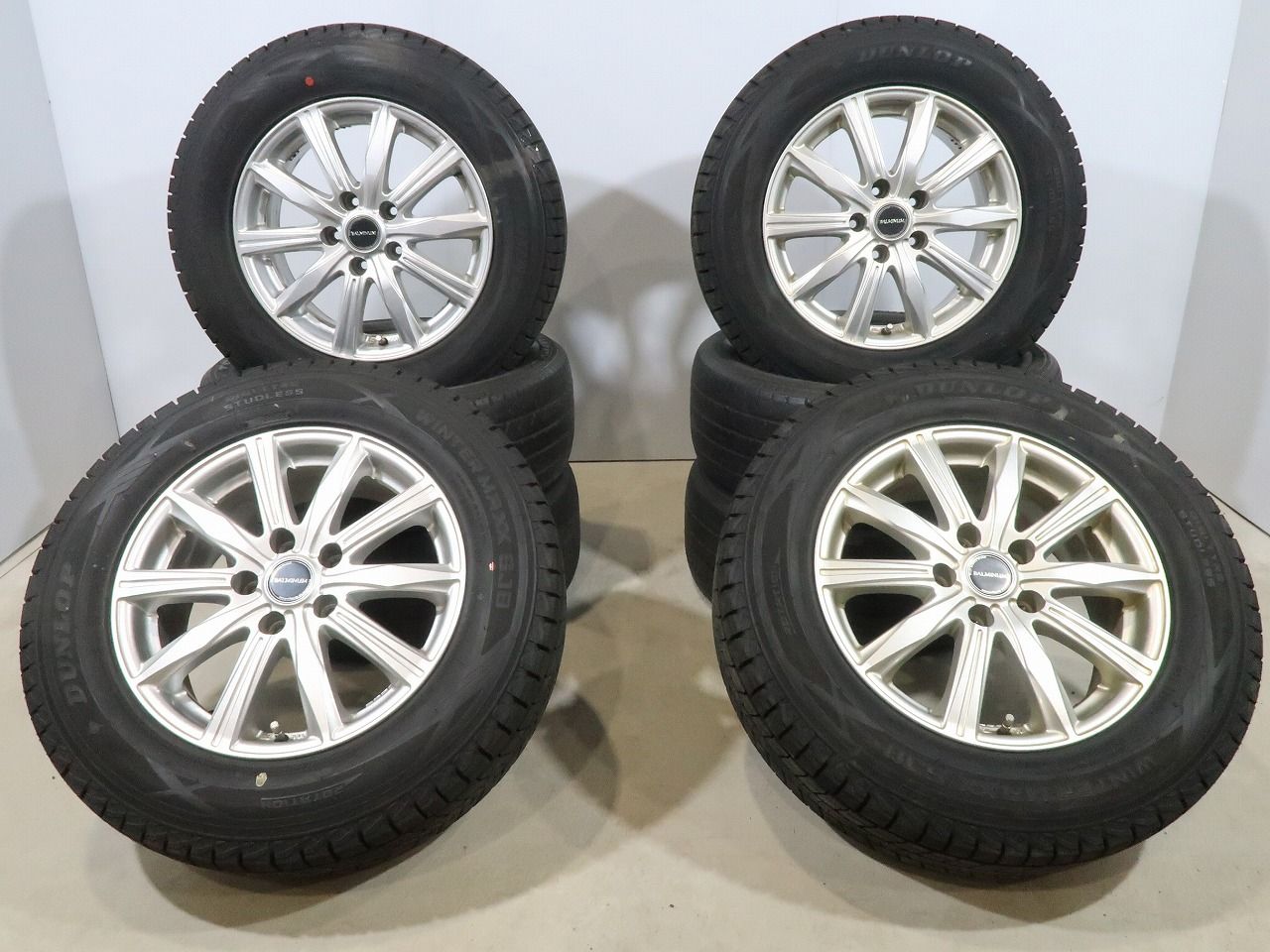 205/65R16溝有ダンロップスタッドレスタイヤ 16×6.5J+38 114.3 5H