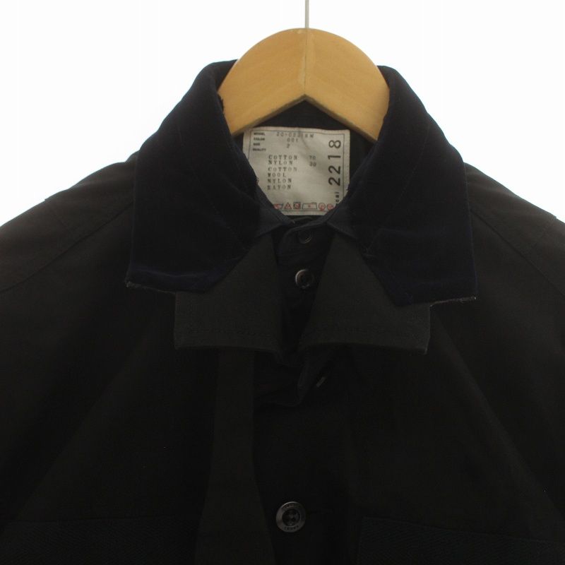 サカイ sacai 20SS FABRIC COMBO SHRTS ファブリック コンボ シャツ