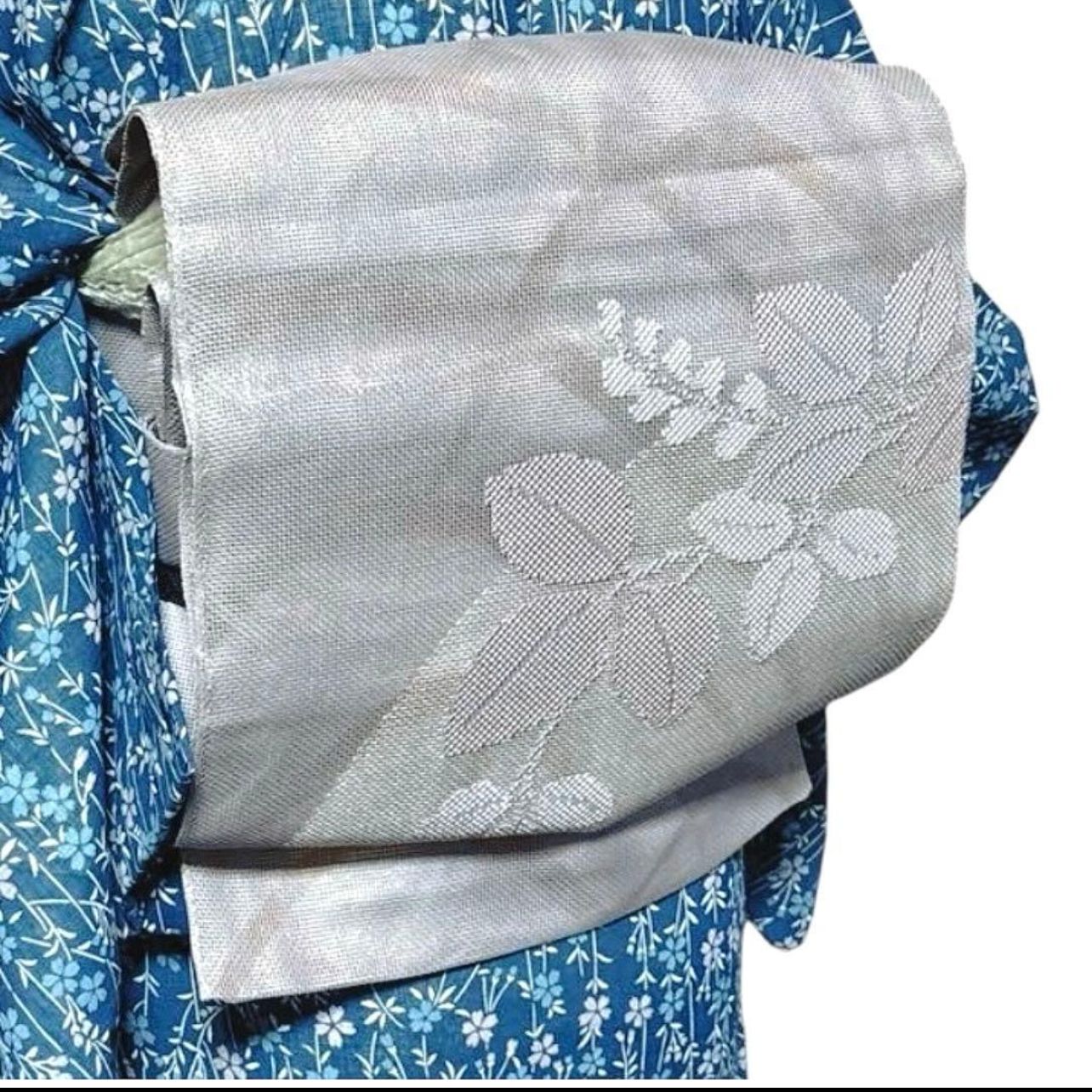 正絹 袋帯 美品 シルバー 上品フォーマル 訪問着 色無地 付下げ 正絹 袋帯 美品 シルバー 上品フォーマル 訪問着 色無地 付下げ