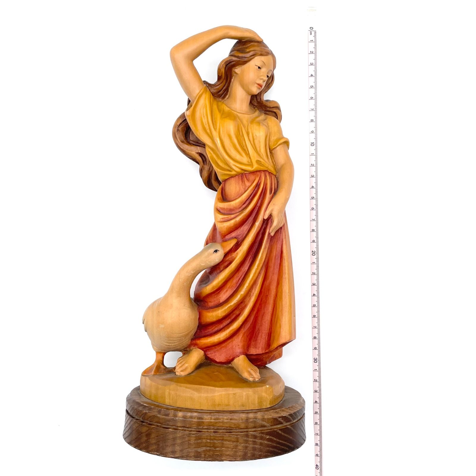 ハッピー・ストラマー アンリ ANRI 限定品 木彫り人形 イタリア 17cm