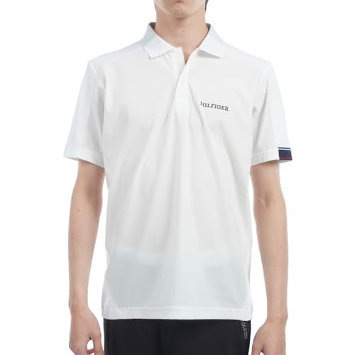 新品 [トミー ヒルフィガー ゴルフ] クラシック TOMMY HILFIGER GOLF(トミーヒルフィガー ゴルフ) ハイブリッド 半袖ポロシャツ THMA538 メンズ ホワイト