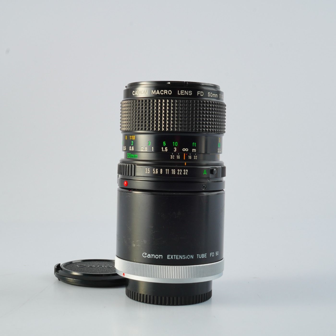 Canon キヤノン New FD 50mm F/3.5 Macro + Extension Tube FD 50 