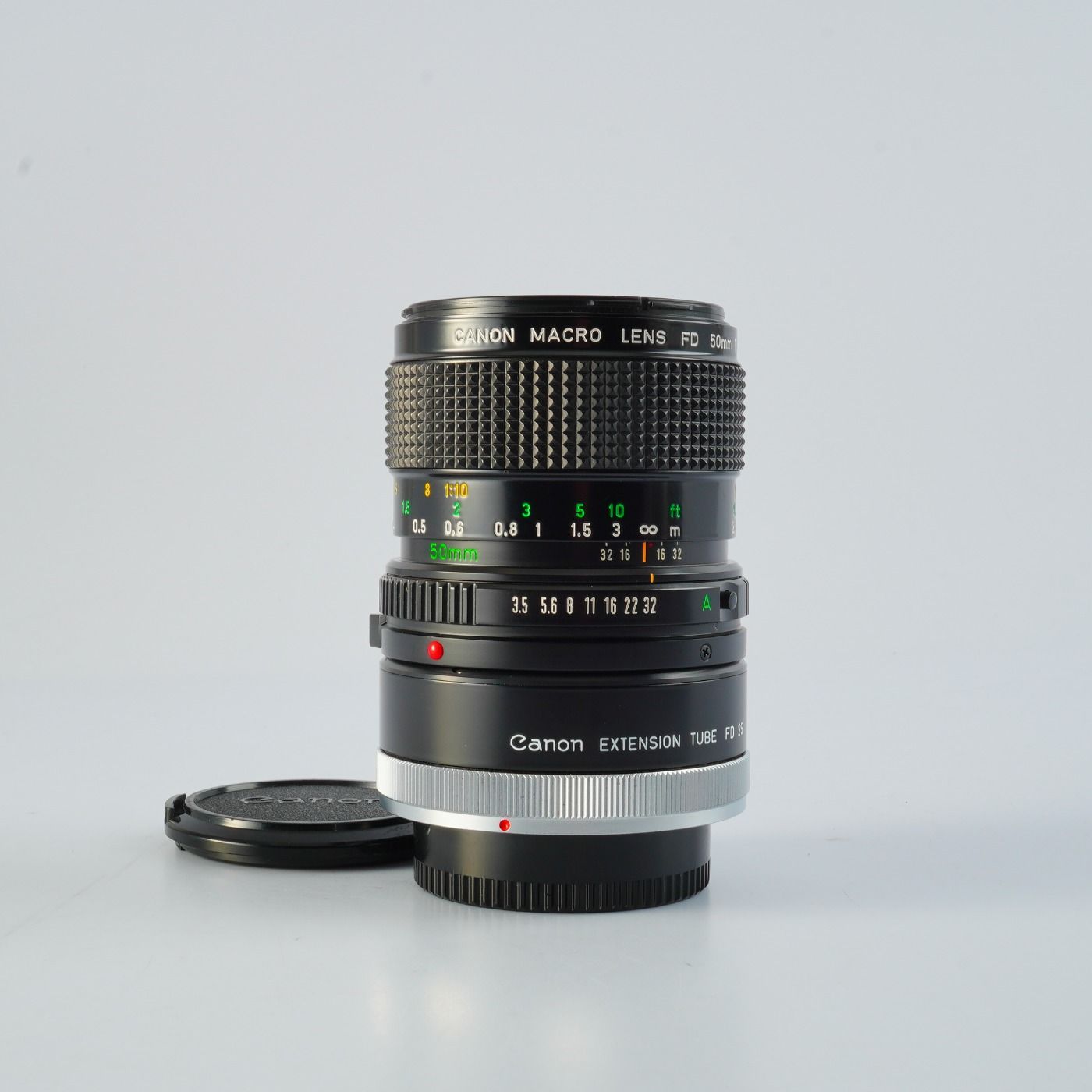 Canon キヤノン New FD 50mm F/3.5 Macro + Extension Tube FD 25