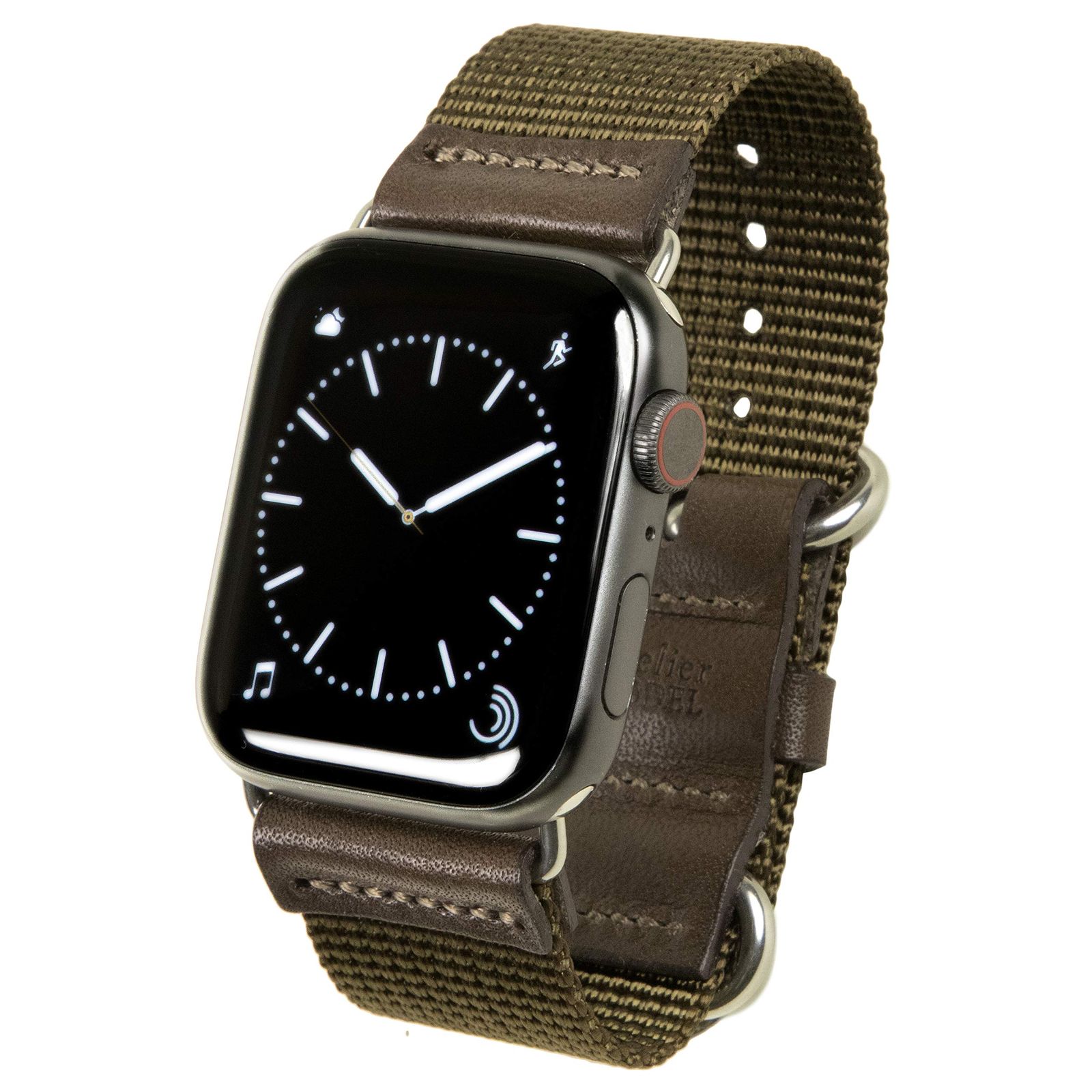 atelierCODEL アップルウォッチ バンド 職人が最高の付け心地を追求 apple watch ナイロン レザー ベルト 最新11含む全シリーズ対応 日本製 (44mm/45mm/46mm [カーキオリーブ] [44mm/45mm/46mm/49mm]