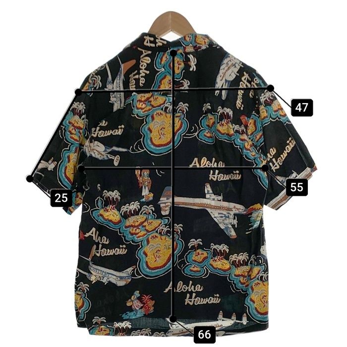 reyn spooner レインスプーナー 半袖 アロハシャツ ブラック 19SRS-FR