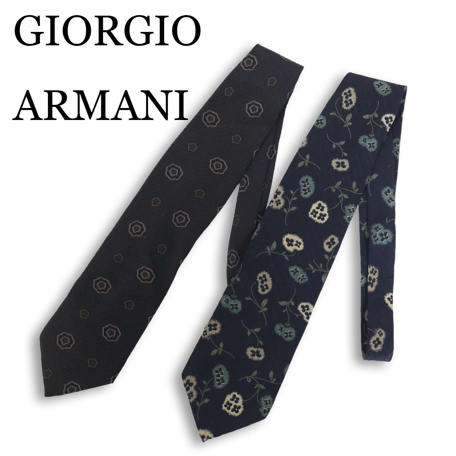 2枚セット☆ イタリア製 GIORGIO ARMANI ジョルジオ アルマーニ 通年 