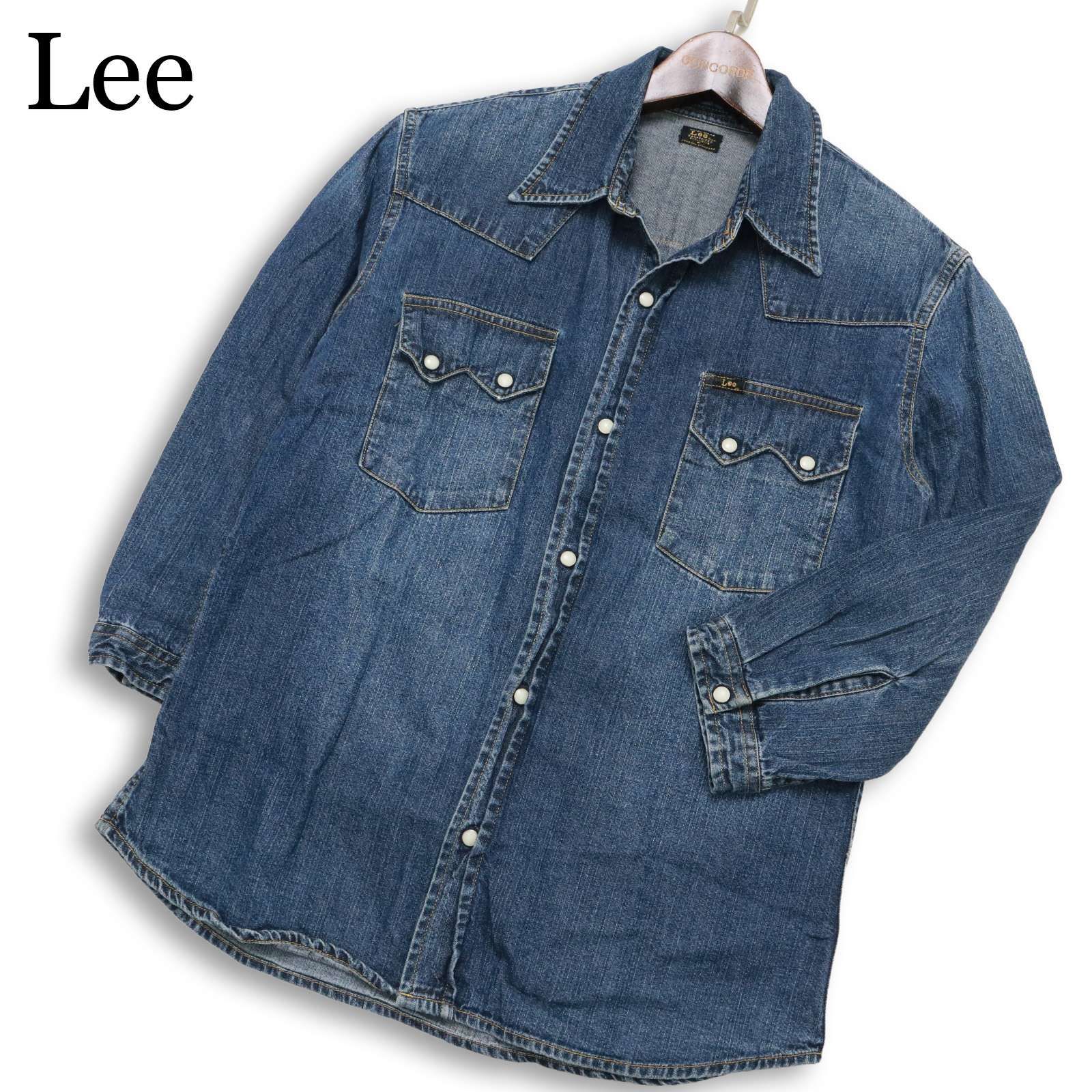 ジャーナルスタンダード　Levi's デニムシャツ　М Lee × JOURNAL STANDARD リー ジャーナルスタンダード 998781 USED加工
