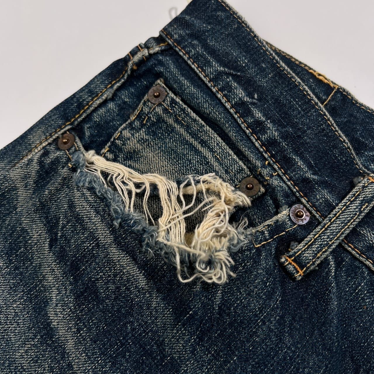 希少 レア VINTAGE by NYLON & CO. 旧リアルマッコイズ セルビッジ 赤