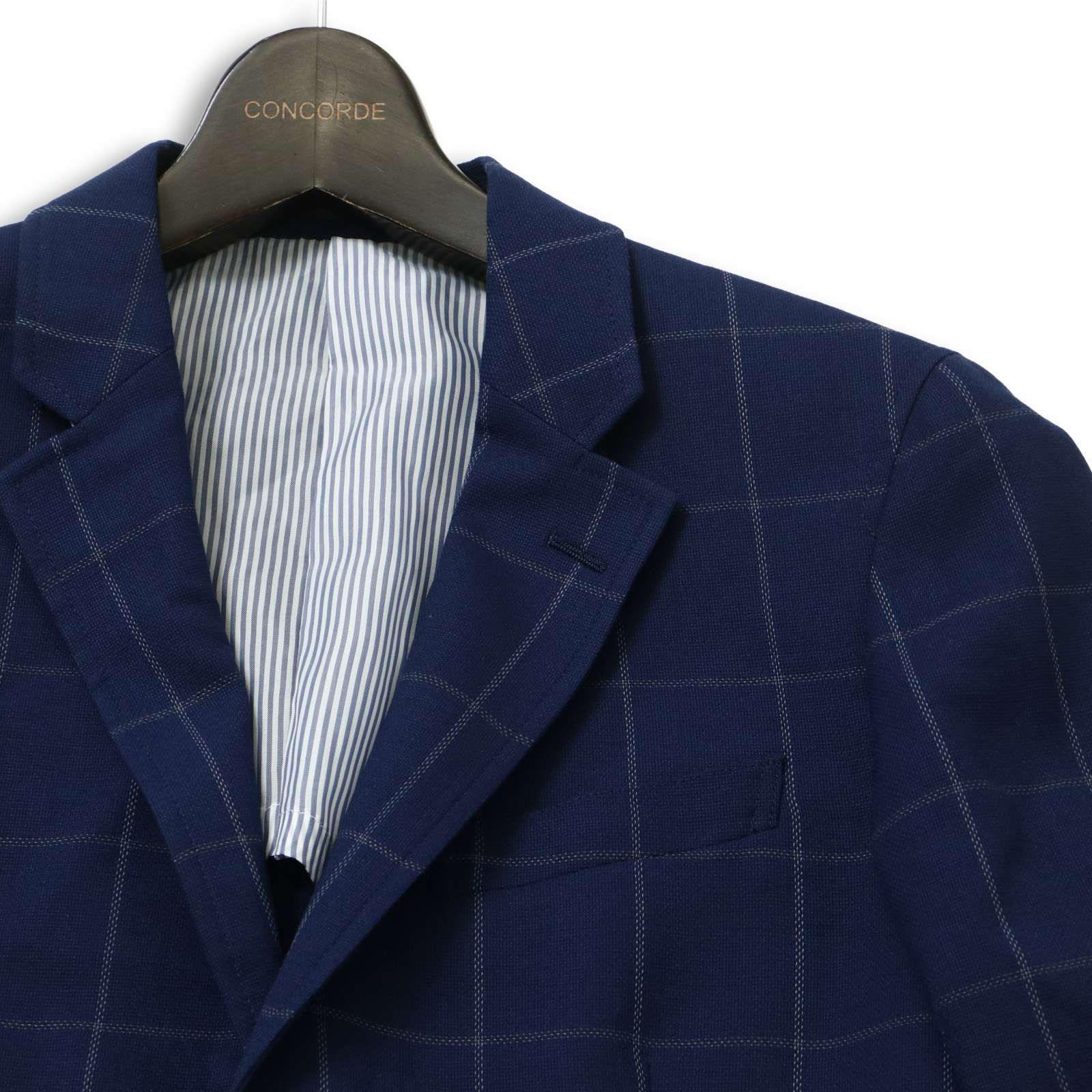 MEN'S BIGI メンズビギ 春夏 背抜き ウール ウィンドウペン チェック
