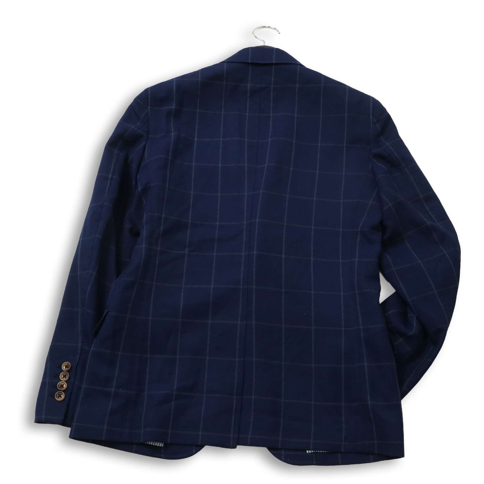 MEN'S BIGI メンズビギ 春夏 背抜き ウール ウィンドウペン チェック