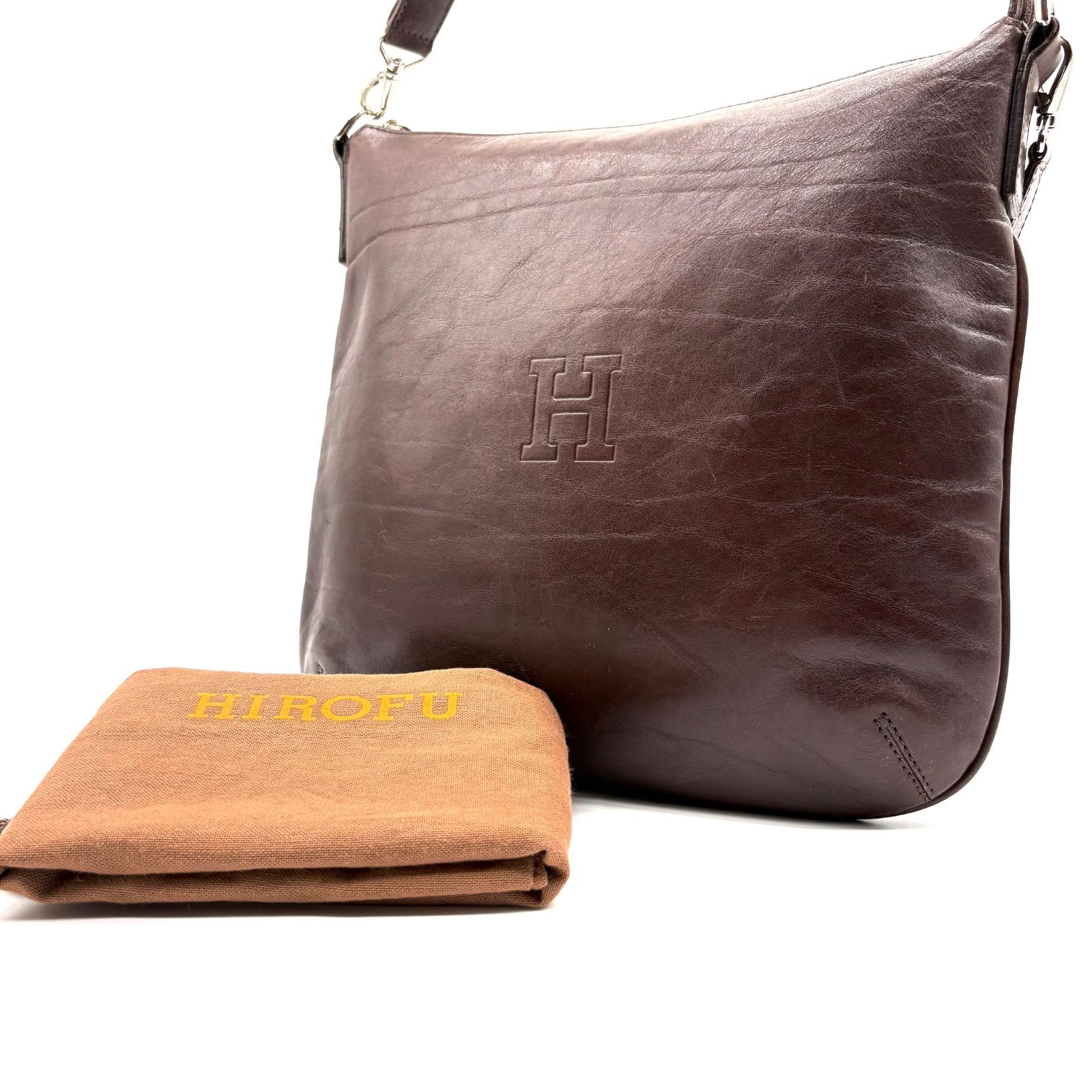 美品✨】HIROFU 2way leather shoulderbag ヒロフ レザー素材 