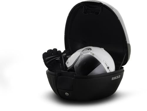 SHAD(シャッド) バイク トップケース リアボックス SH33 無塗装ブラック インキー無し キーレス フルフェイス収納 33L【送料無料】【YukiShop】