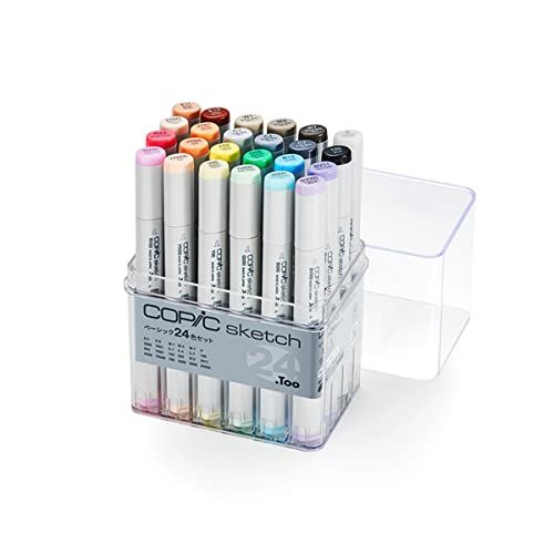 コピック(COPIC) Too コピック スケッチ ベーシック 24色セット 多色 イラストマーカー マーカー マーカーペンri