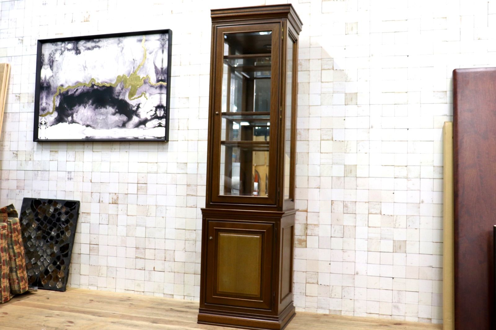 ️希少️maruni 地中海 Glass Cabinet 3面ガラスキャビネット マルニ