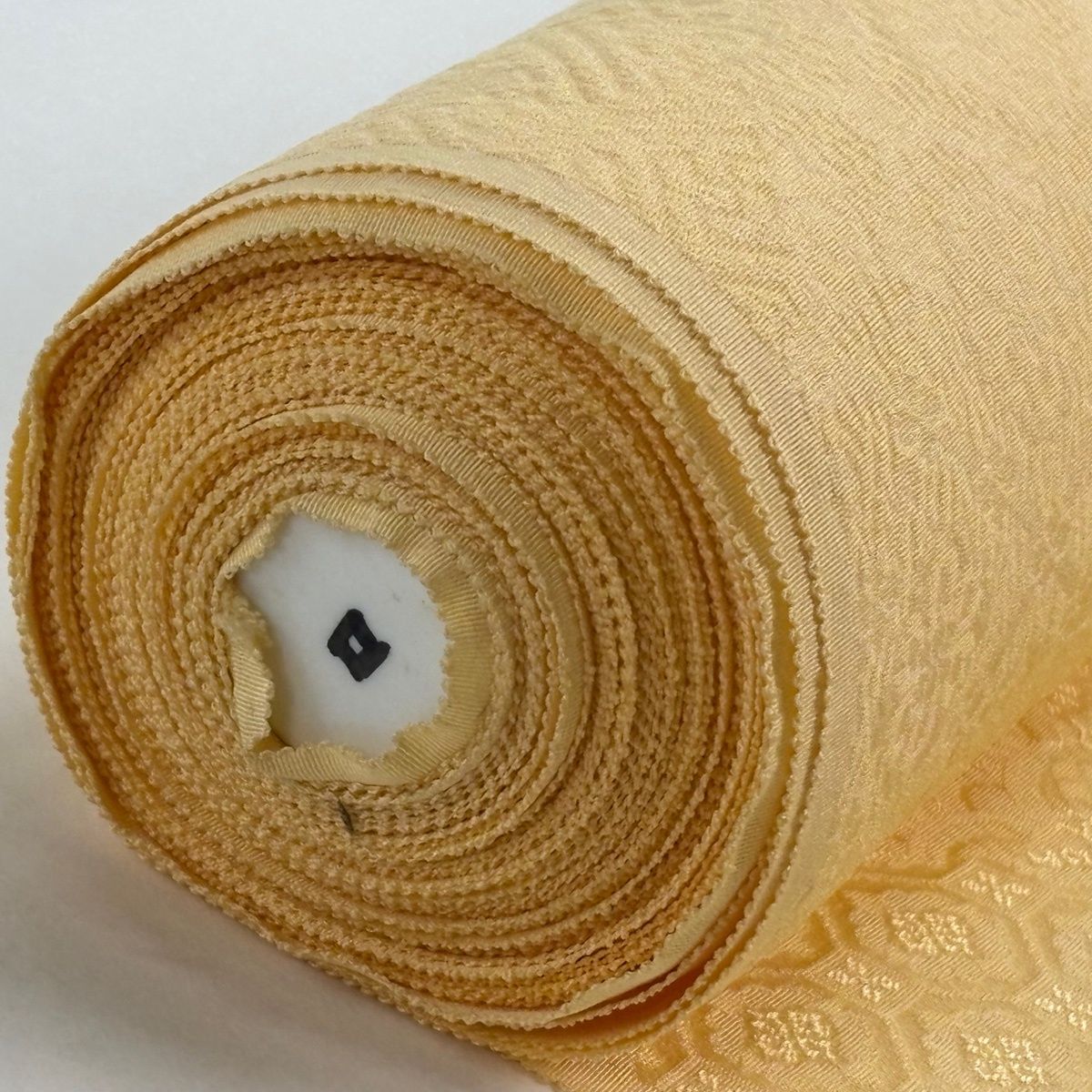 反物 優品 羽尺 羽織 和装コート 建物 樹木 オレンジ 正絹 【中古 