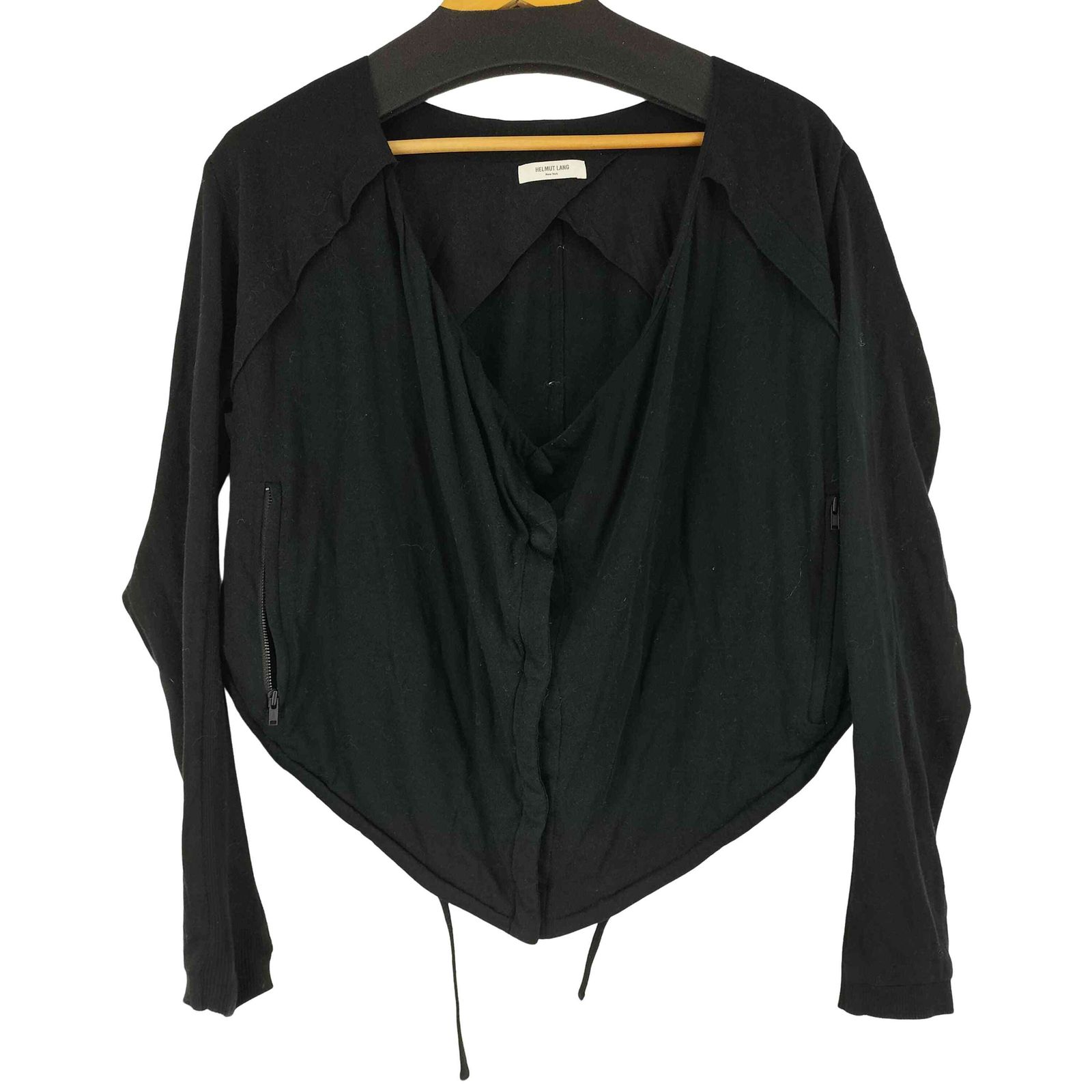 HELMUT LANG ヘルムートラング ドレープカーディガン SizeS ヘルムートラング HELMUT LANG 変形ドレープカーディガン レディース