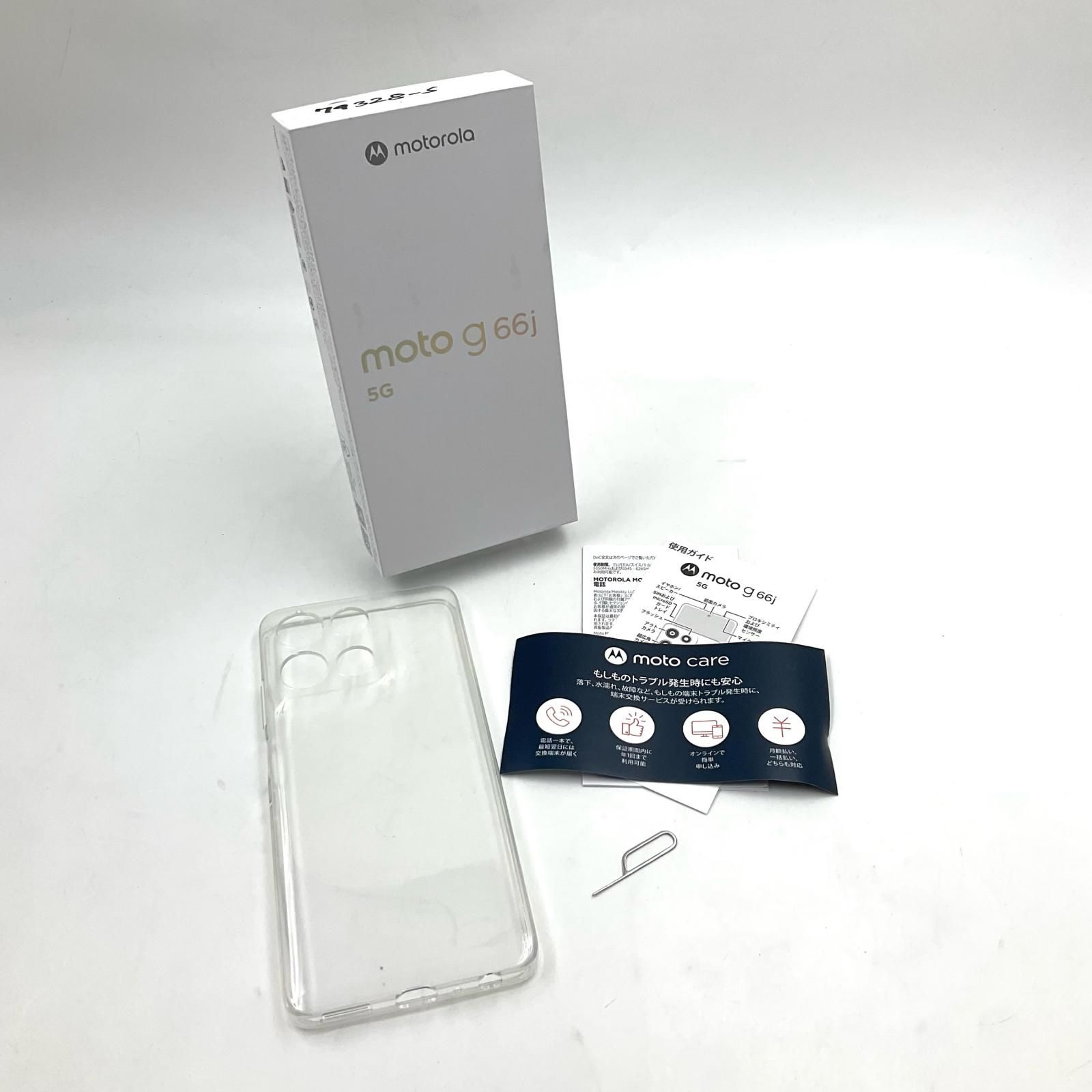 最速発送】Motorola moto g66j 5G 128GB グレーミスト SIMフリー 