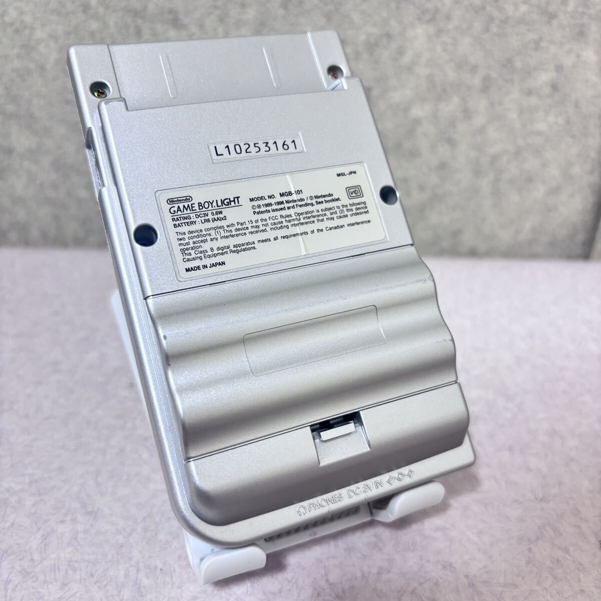 希少品】ゲームボーイライト シルバー バックライト付き 起動確認済み 