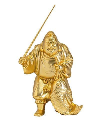 開運【純金メッキ】七福神 牧田秀雲作 Amazon｜開運七福神 毘沙門天 