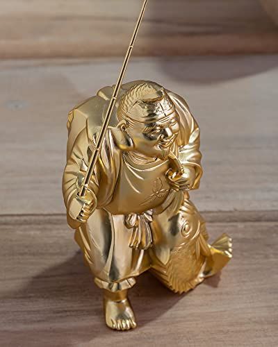 開運七福神 恵比寿（金メッキ/24金） 仏師：牧田秀雲 原型＿仏像 置物