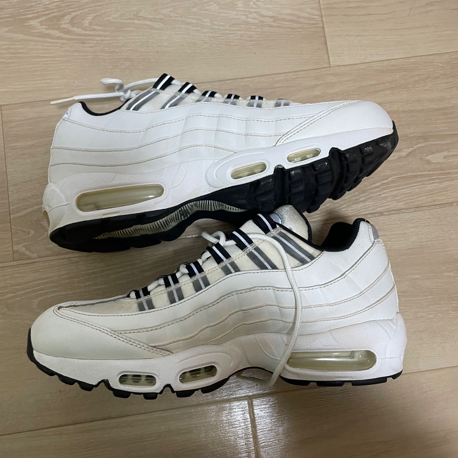 NIKE WMNS AIR MAX 95 307960-113 28.5cm エアマックス95 白 - メルカリ
