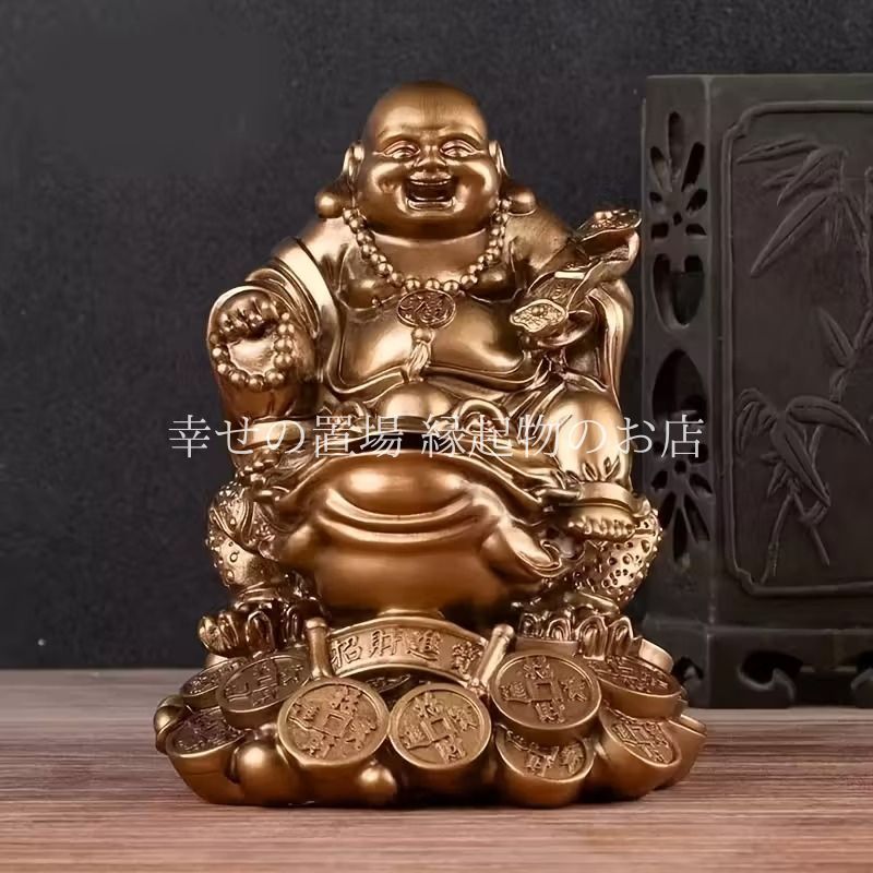 銅製 弥勒仏 笑仏 開運 風水 招財 置物 工芸品 装飾品 61I5XJIGtLL