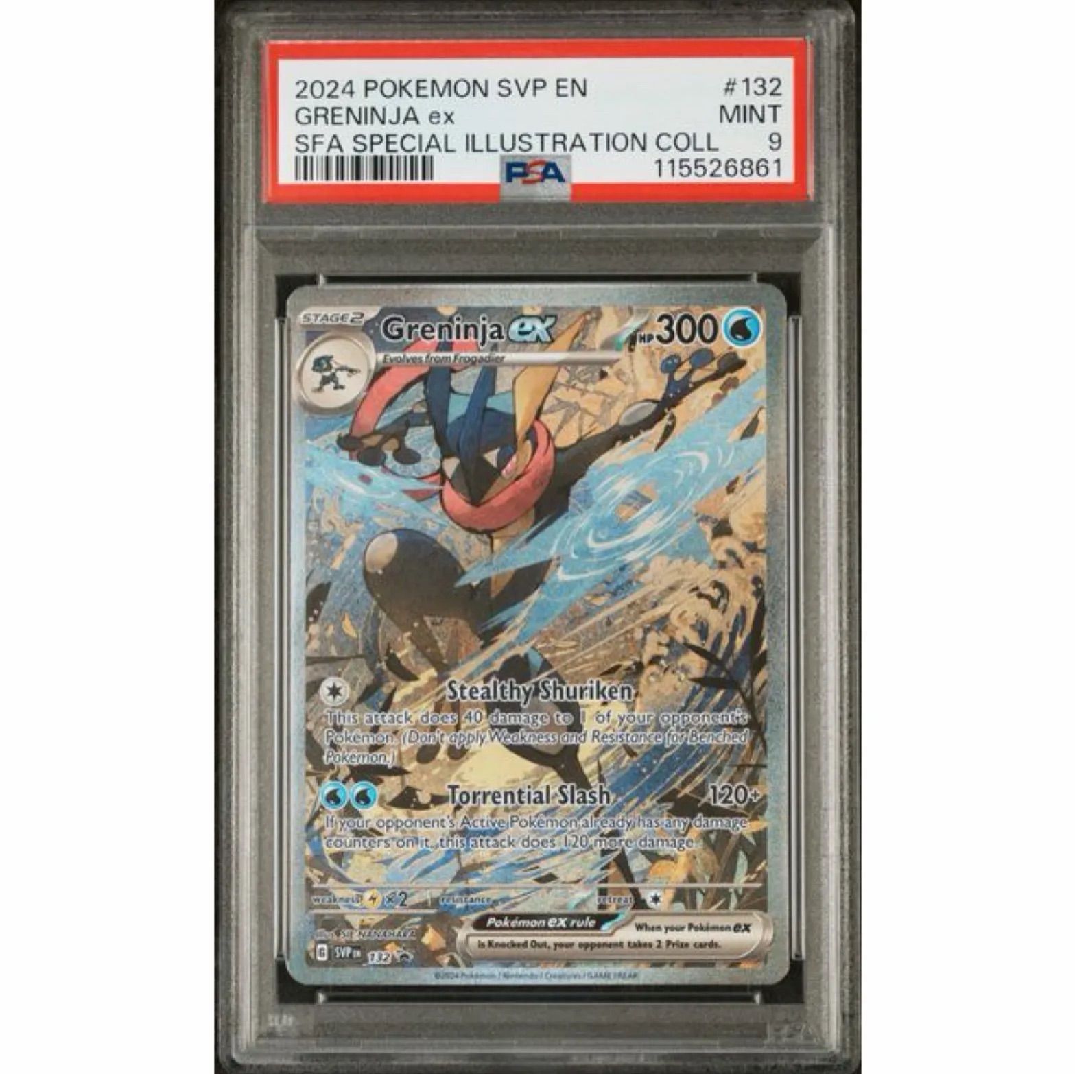 PSA10 Greninja ex SVP EN 132 ゲッコウガ 英語版 PSA10] ゲッコウガex